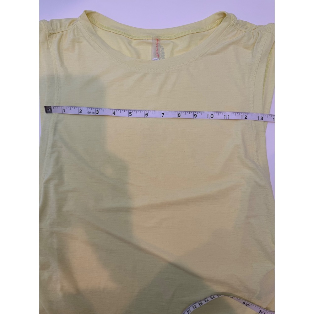 Free People Movement Tempo Sport Mode UV Protection Muscle Tee Ruched Yellow, S - Picture 7 of 7